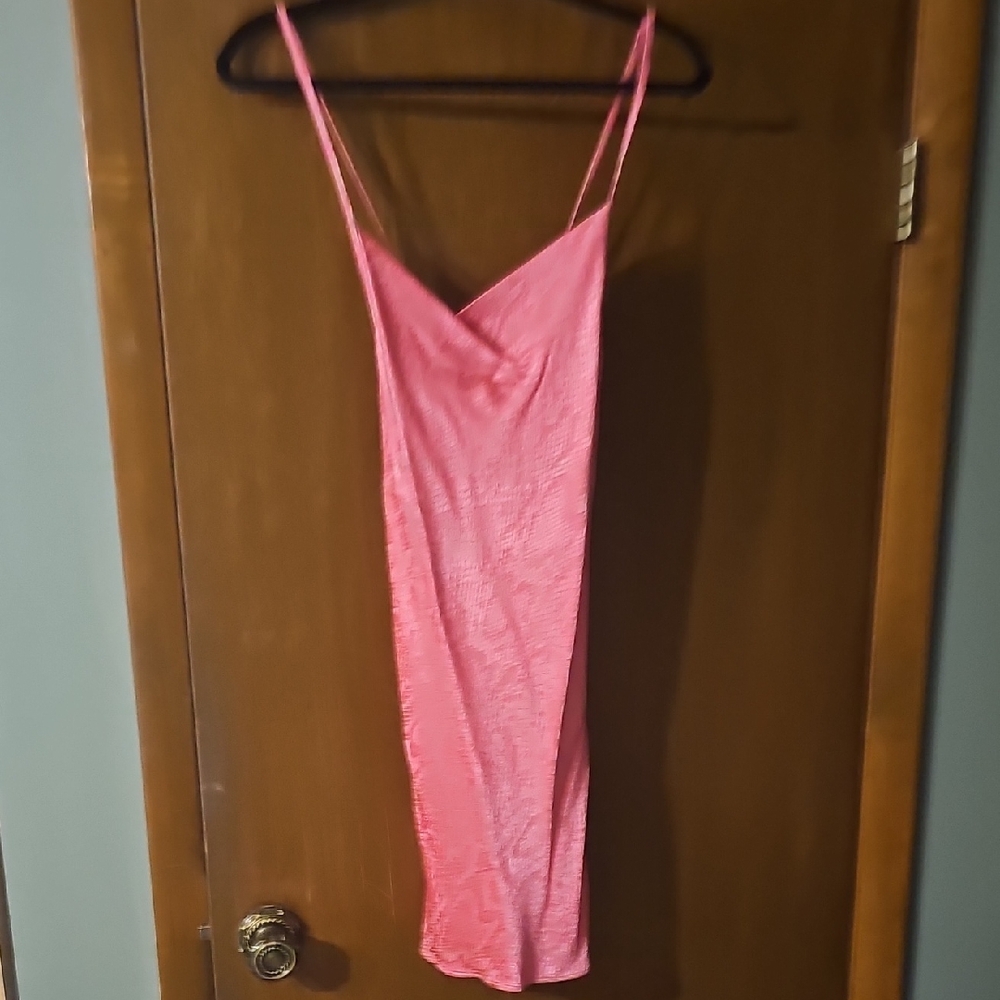 Pink Slip Dress - Spaghetti Strap